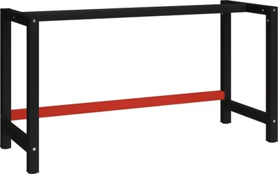 Produktbild von "im Angebot" Werkbankgestell Metall 150x57x79 cm Schwarz und Rot - Tischbeine CC793