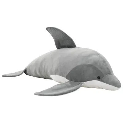 Produktbild von vidaXL Delfin Kuscheltier Plüsch Grau
