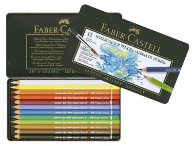 Zdjęcie produktu dla FABER-CASTELL Aquarellstift A.Dürer 12er Metalletui