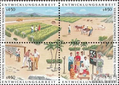 Produktbild von Briefmarken UNO - Wien 1986 Mi 56-59 Viererblock (kompl.Ausg.) postfrisch Entwicklunshilfe