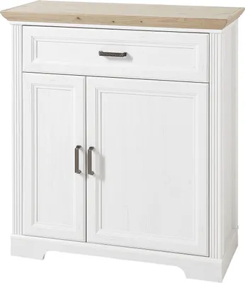 Produktbild von Schuhschrank >Jasmin< in Pinie-Hell aus Metall - 93x102x41cm (BxHxT)