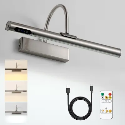 Obrázok produktu pre Stmievateľná nabíjateľná nástenná lampa s dotykovým ovládaním a diaľkovým ovládaním
