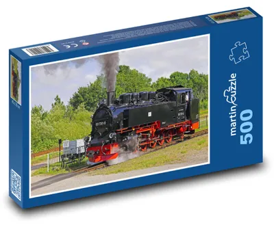 Produktbild von Puzzle 500 Dampflok - Eisenbahn - martinpuzzle