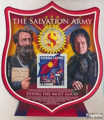 Produktbild von Briefmarken Sierra Leone 2017 Mi Block 1334 (kompl. Ausg.) postfrisch Die Heilsarmee