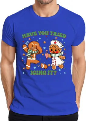 Obrázek produktu pro Vánoční perníkové tričko Herren T-Shirt, Blau, XL
