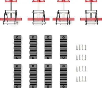 Obrázok produktu pre 4 ks ENJOYWOOD 4-smerová sada svorkových svoriek, drevená lepiaca svorka pre pravouhlé spoje, výroba nábytku a skríň, drevárske svorkové svorka, náradie
