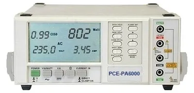 Produktbild von PCE Instruments PCE-P6000 Leistungsanalysator RS-232 |Auswertesoftware für Leistungsanalyse |IEC-1010-1|CAT II 600 V