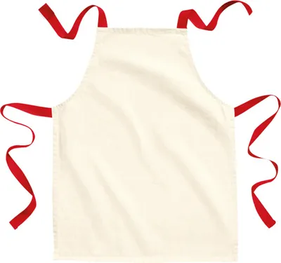 Obrázok produktu pre Westford Mill - Detská zástera RW8466 (60 cm x 45 cm) (prírodná/červená)