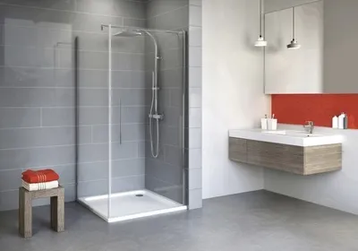 Produktbild von Drehtür inkl. Seitenwand Schulte Alexa Style 2.0 80x80 cm Klarglas Profilfarbe chrom
