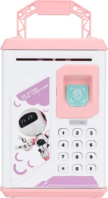Obrázek produktu pro Dětská automatická elektrická kreslená pokladnička na peníze (růžová)