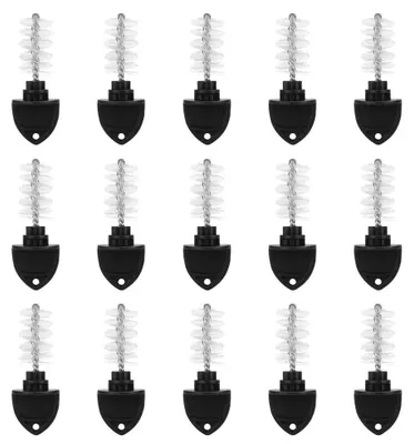 Productafbeelding van Bierkraan-reinigingsborstels - 15 stuks nylon borstelkopjes - Voor de hygiënische reiniging van bierkranen
