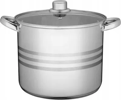 Immagine prodotto di Pentola alta in acciaio inox con coperchio - Induzione