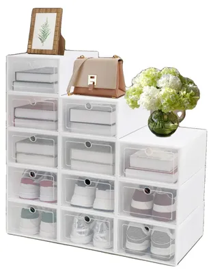 Produktbild von Schuhaufbewahrungsboxen, wasserdicht, staubdicht Organizer, WEISS