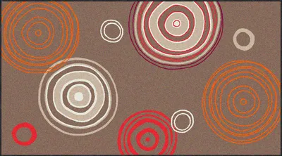 Produktbild von Erwin Müller Fußmatte Kaiserslautern" braun/rot 80x150 cm"