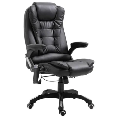 Immagine prodotto di vidaXL Sedia da ufficio per massaggio in Pelle finta nera