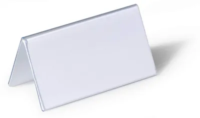 Obrázek produktu pro DURABLE Stolní jmenovka 52/104x100 mm, transparentní, 805119, 25 ks