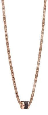 Image de Collier pour femme Bering en acier inoxydable, finition rose gold | LYK2-R-ME-190