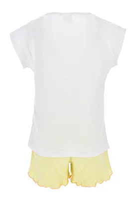 Produktbild von Frozen - Die Eiskönigin Elsa Mädchen T-Shirt und Short kurze Hose Sommer-Set, Größe:104