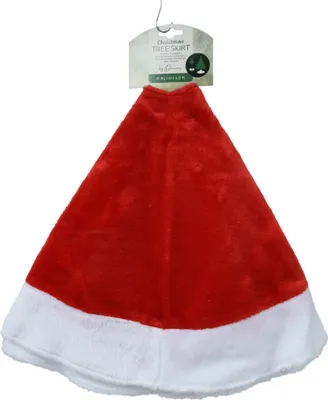 Produktbild von Weihnachtsbaumdecke 85cm  Polyester Rot / Weiß