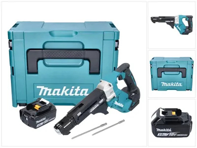 Obrázek produktu pro Akumulátorový zásobníkový šroubovák Makita DFR 551 F1J 18 V 25 - 55 mm bez kartáčů + 1x akumulátor 3,0 Ah + Makpac - bez nabíječky