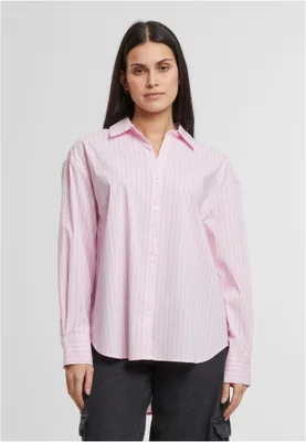 Obrázek produktu pro Urban Classics Ladies Oversized Striped Blouse softpink/white - L