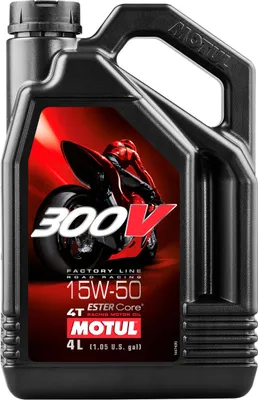 Zdjęcie produktu dla MOTUL 300V Factory Line Road Racing 4T Motorenöl - 15W50 4 l