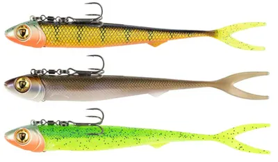 Produktbild von Fox Rage Pelagic Ready Rig Slick Finesse - 1 montierter Gummifisch, Farbe:UV Wakasagi, Länge / Gewicht:16cm / 40g