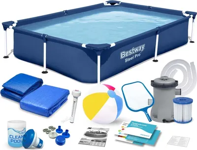 Immagine prodotto di Piscina con cornice rettangolare 221x150x43 cm 16in1 Bestway 56401N