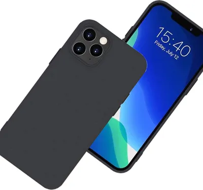 Obrázek produktu pro Silikonové Pouzdro Flexibilní Silikonový Kryt Iphone 13 Pro Černý