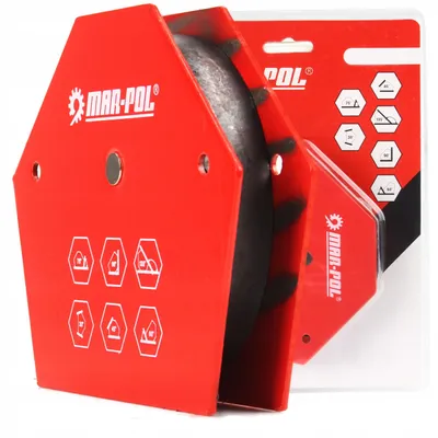 Obrázek produktu pro MAR-POL Úhlový svařovací magnet 30°/45°/60°/75°/90°/135° 11,25 kg M79412