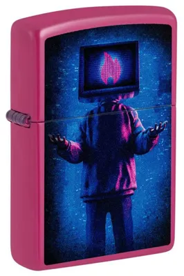 Produktbild von Feuerzeug Winddicht Zippo 48515 Flame Tv Mann Metall Rose
