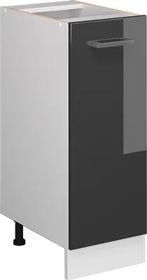 Produktbild von Apothekerschrank Vicco R-Line Anthrazit Hochglanz 30 cm ohne Arbeitsplatte, Model 37761