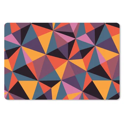 Produktbild von MuchoWow® Schreibtischunterlage Geometrie - 3D - Dreieck - Muster 60x40 cm - XXL Mauspad - Großes Mauspad