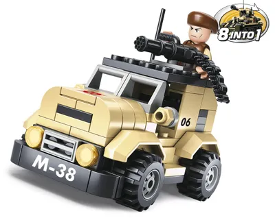 Obrázek produktu pro Sluban Army 8into1 M38-B0587A Hlídkový vůz
