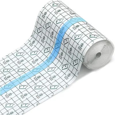 Obrázek produktu pro Voděodolné, průhledné fixační pásky, role 10 cm x 10 m, hypoalergenní, prodyšné
