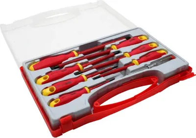 Immagine prodotto di Set di cacciaviti InLine® 43007B, 8 pezzi, con tester di tensione e custodia