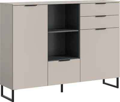 Produktbild von Highboard >Noida< in kaschmir - 112x150x37cm (BxHxT)