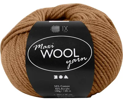 Produktbild von Wolle, L 125 M, Hellbraun, 100 g/ 1 Knäuel [HOB-447415]