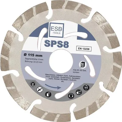 Produktbild von Diamanttrennscheibe SPS8 - Ø 115 mm - 22,23 mm Bohrung