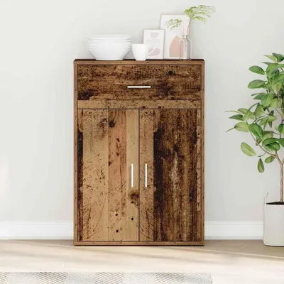 Produktbild von vidaXL Sideboard mit Schubladen Altholz 60 x 30 x 84 cm Holzwerkstoff