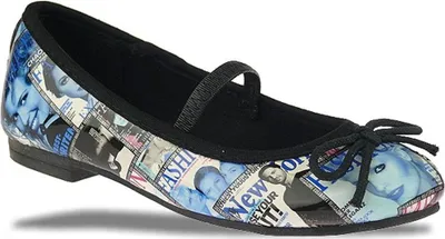 Produktbild von INDIGO by IDANA Ballerina Newspaper-Look blau-EUR 30