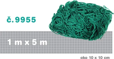 Zdjęcie produktu dla Zielona siatka 5x1 m, oczka 10x10 cm