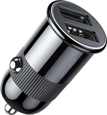 Produktbild von Joyroom Autoladegerät, 2xUSB-A, 15W - Schwarz