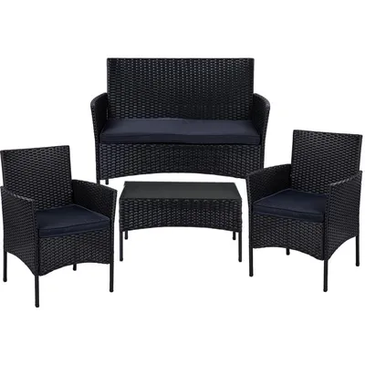 Obrázek produktu pro THASOS zahradní set 2+1+1, černý