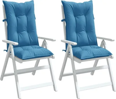 Produktbild von Möbel Hochlehner-Auflagen 2 Stk. Melange Blau 120x50x7 cm Stoff - Sitzauflage 4002358