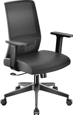 Zdjęcie produktu dla Ergonomiczne krzesło biurowe Wiltec z podparciem lędźwiowym - krzesło do biurka z regulacją wysokości - oddychające oparcie - nośność do 120 kg