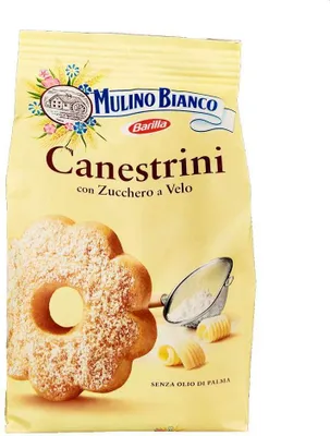 Produktbild von 12x Mulino Bianco Canestrini Kekse mit zucker cookies brioche Kuchen 200 g