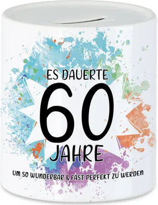 Produktbild von Es Dauerte 60 Jahre Um So Wunderbar Zu Werden Spardose  Geburtstagsgeschenk 60 Jahre Alt Humor
