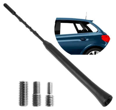Autoantenne 23 cm, AM/FM/DAB/DAB+, schwarz, M4/M5/M6 Adapter