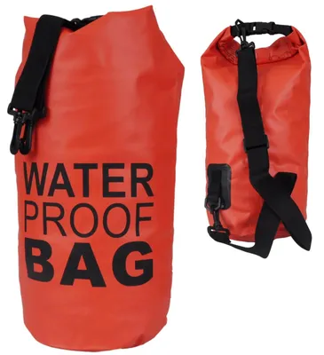Zdjęcie produktu dla Worek wodoodporny wodoszczelny żeglarski na kajak torba dry bag 20L czerwony PVC z paskiem